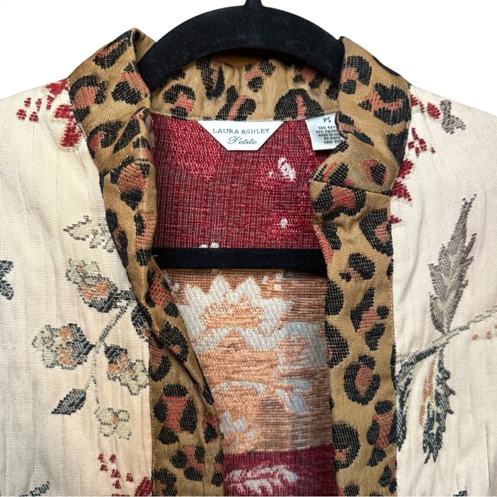 Laura Ashley Patchwork Lagenlook Fall Quilted Jacket‎ Petite Small - Picture 2 of 11